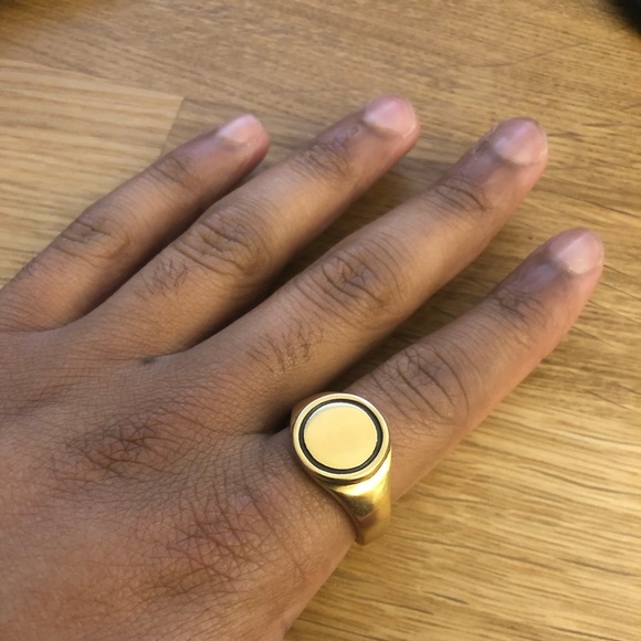 Craftd London Signet Ring 2.0 - Men’s Gold Ring Size 10 - Picture 3 of 3